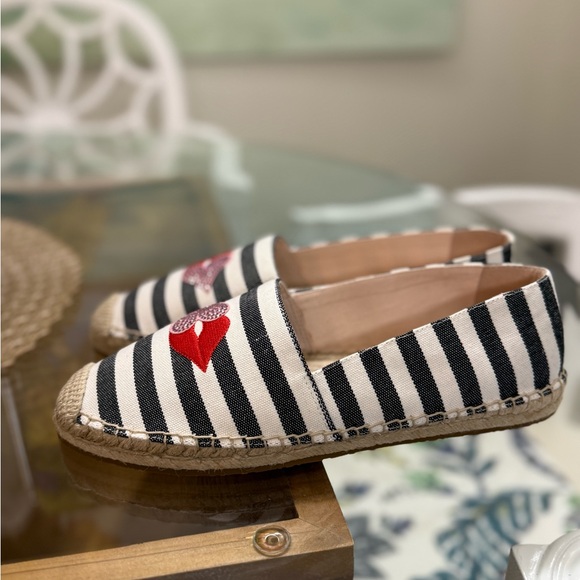 NWO BOX Kate Spade New York Women's Gimlet Heart Lips Espadrille 7.5 - Picture 4 of 7